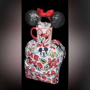 Mickey Mouse Backpack Mug and Ears Bundle NWT